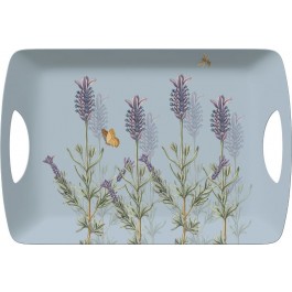 Lavendel stor bricka med handtag