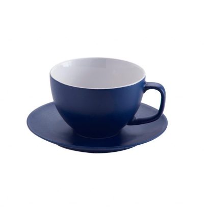 Tekopp & fat Blå Navy (matt)