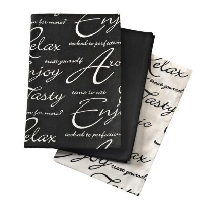 Script Kökshanddukar 3-pack