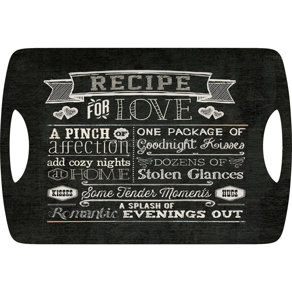 Recipe for love Stor bricka