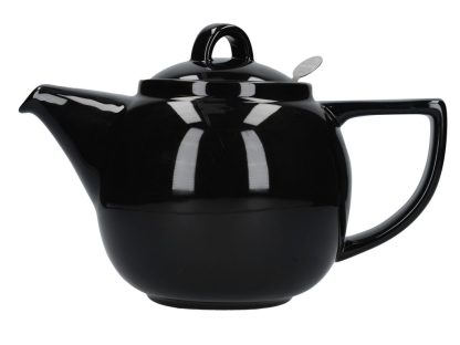 London Pottery Geo Tekanna, Gloss Black, 4 Cup