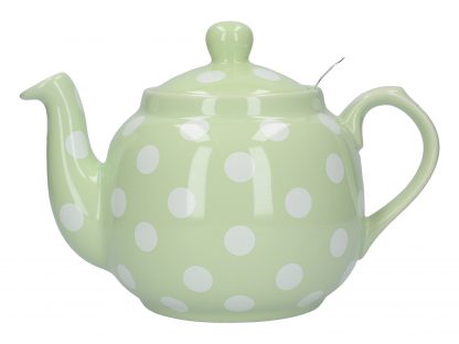 London Pottery Farmhouse tekanna, Peppermint/Vit Spot, 4 Cup