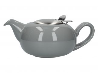 London Pottery Pebble Tekanna, Gloss Light Grey, 2 Cup