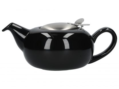 London Pottery Pebble Tekanna, Gloss Black, 2 Cup
