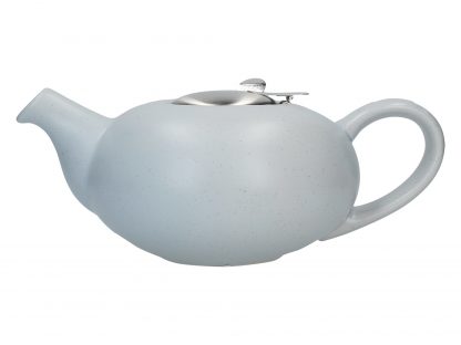 London Pottery Pebble Tekanna, Matt Flecked Light Blue, 4 Cup