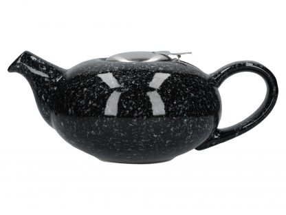 London Pottery Pebble Tekanna, Gloss Flecked Black, 4 Cup