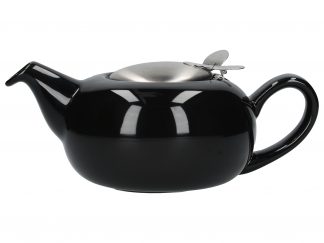 London Pottery Pebble Tekanna, Gloss Black, 4 Cup