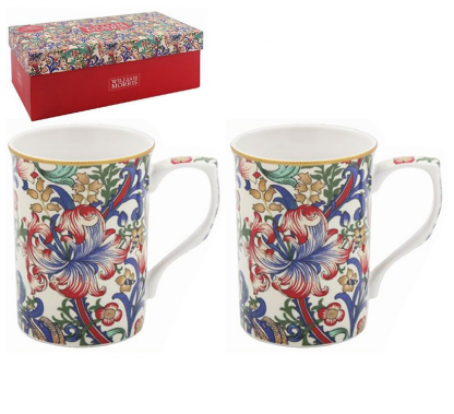 William Morris New Golden Lily Två muggar i presentförp
