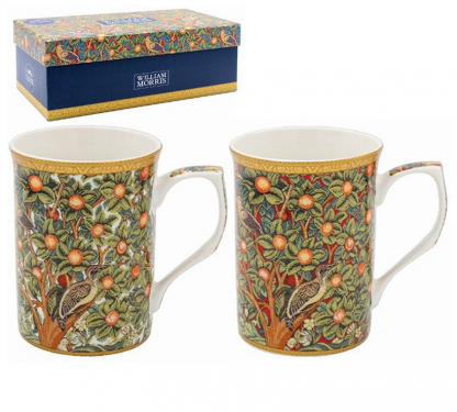 William Morris Woodpecker Två muggar i presentförp