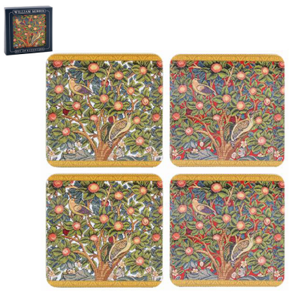 William Morris Woodpecker Coasters