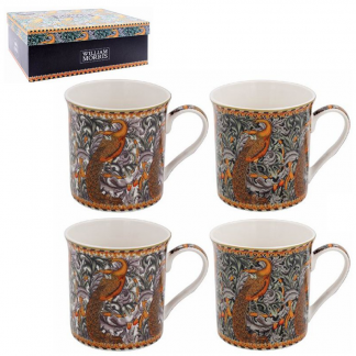 William Morris Peacock - 4 muggar i presentförp