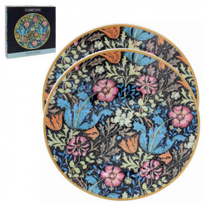 William Morris Compton Assietter 2-p