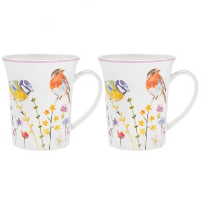 Garden Birds Två muggar i presentförp