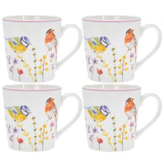 Garden Birds 4 muggar i presentförp