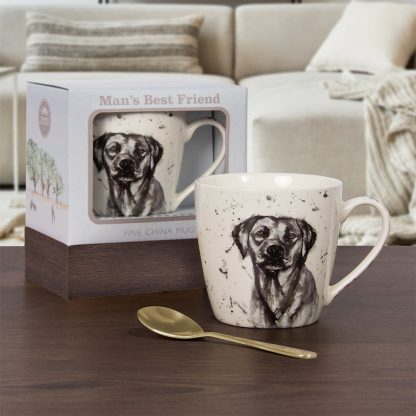 Man's Best Friend Svart labrador Frukostmugg