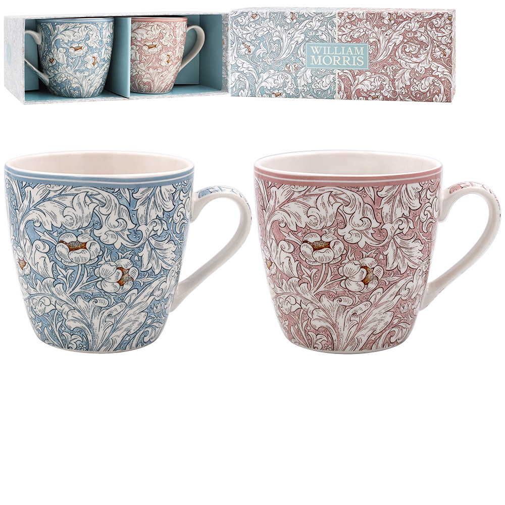 Bachelor's Button Mix 2 frukostmuggar i presentförpackning