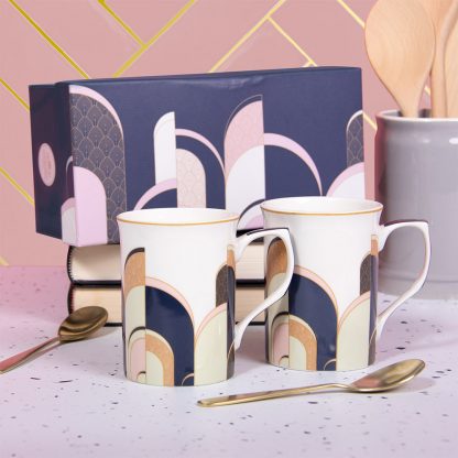 Art Deco 2 muggar i presentförpackning