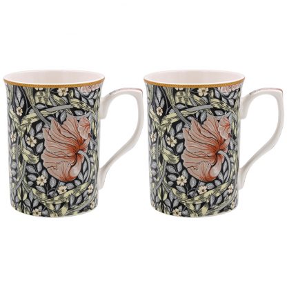 William Morris Pimpernel Blush 2 muggar i presentförpackning