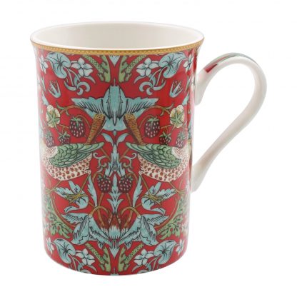 William Morris Red Strawberry Thief Castlemugg
