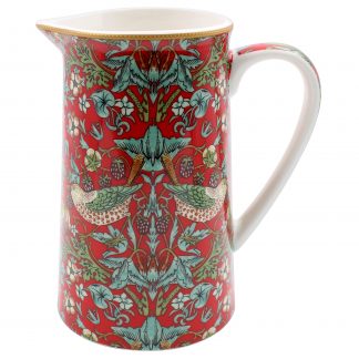 William Morris Red Strawberry Thief Mjölkkanna