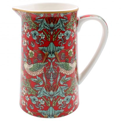 William Morris Red Strawberry Thief Mjölkkanna