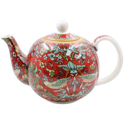 William Morris Red Strawberry Thief Tekanna