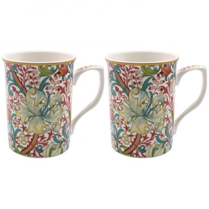 William Morris Golden Lily 2 muggar i presentförpackning