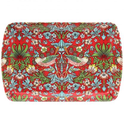 William Morris Red Strawberry Thief Liten bricka