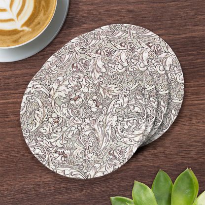 William Morris Bachelor's Button Coasters i porslin