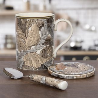 William Morris Acanthus Mugg, coaster & sked
