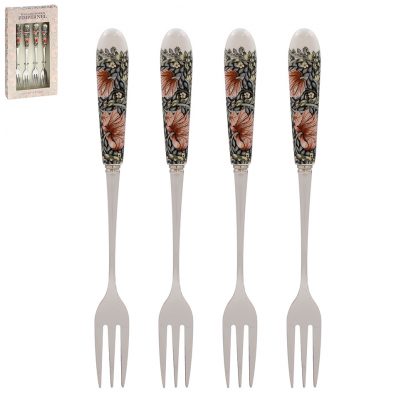 William Morris Pimpernel Blush Dessertgafflar 4 st