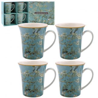 Van Gogh Almond Blossom 4 muggar i presentförpackning