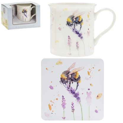 Country Life Presentset Mugg och coaster - Bin