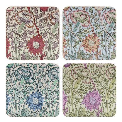 William Morris Pink & Rose mix Coasters