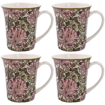 William Morris Honeysuckle 4 muggar i presentförpackning