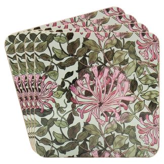 William Morris Honeysuckle Coasters