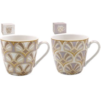 Art Deco Frukostmugg 2-mix