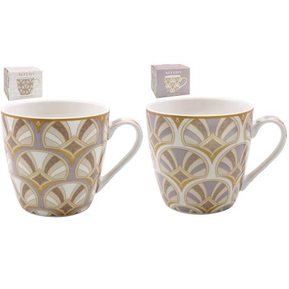 Art Deco Frukostmugg 2-mix