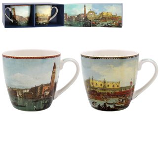 Canaletto 2 frukostmuggar i presentförpackning