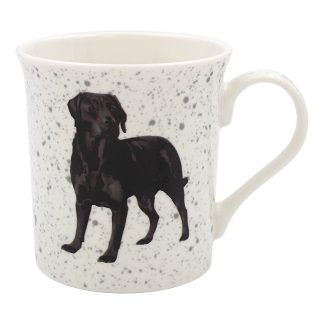 Waggy Tails Svart Labrador mugg