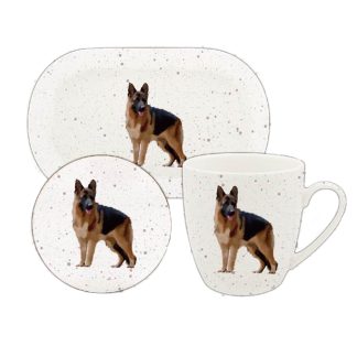 Waggy Tails Schäfer mugg, coaster & bricka