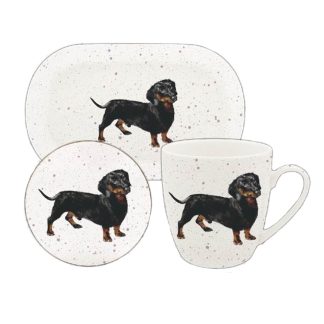 Waggy Tails Tax mugg, coaster & bricka