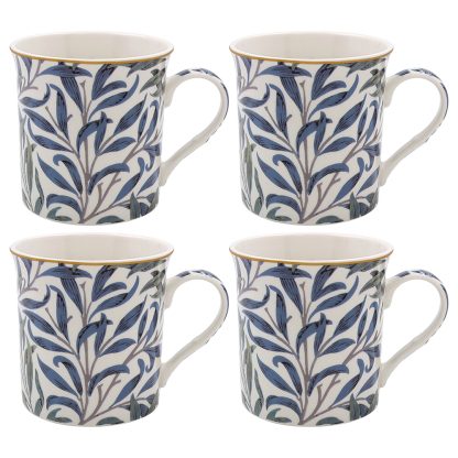 William Morris Willow Bough 4 muggar i presentförpackning