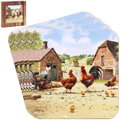 Cockerel&Hen Coasters