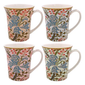 William Morris Golden Lily 4 muggar i presentförpackning