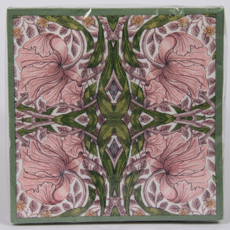 W Morris Pimpernel Pink Servetter 20-p