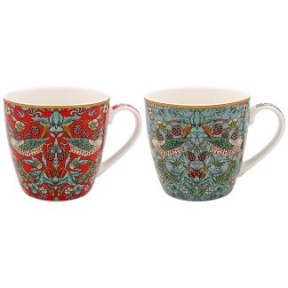 W Morris Strawberry Thief Frukostmugg 2-mix