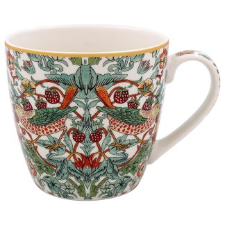 W Morris White Strawberry Thief Frukostmugg
