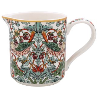 W Morris White Strawberry Thief Mjölkkanna