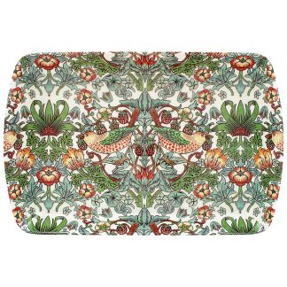 W Morris White Strawberry Thief Liten bricka